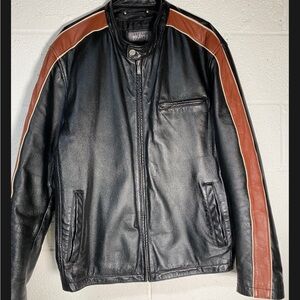Wilson’s Leather Black Racing Jacket XL